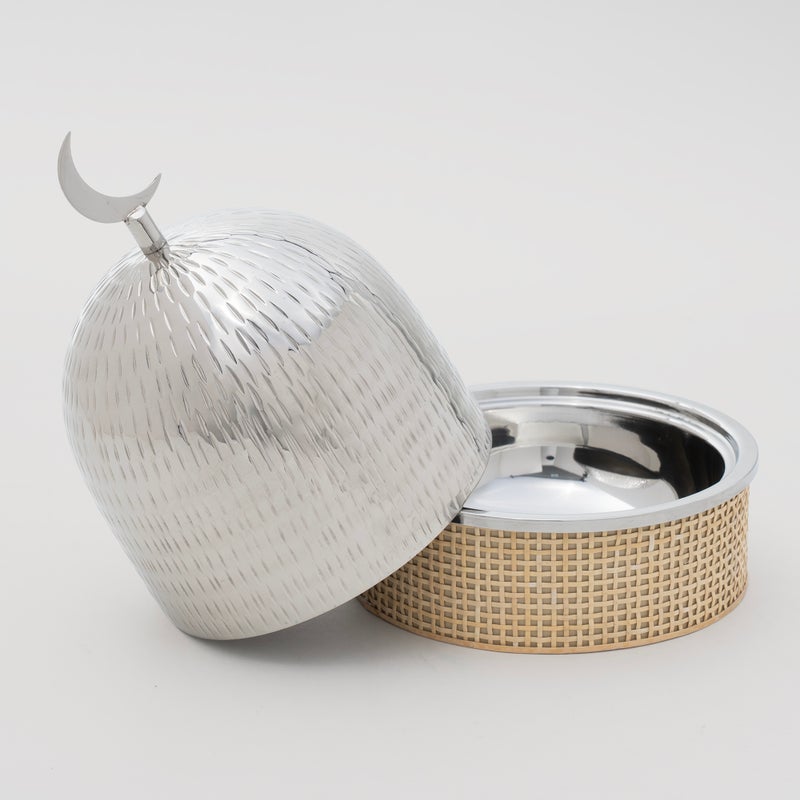 La Mesa وعاء تقديم الطعام متوسط الحجم فضي - Image 4